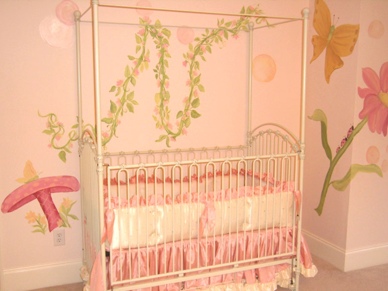 Nursery Murals | Fairies and Bubbles